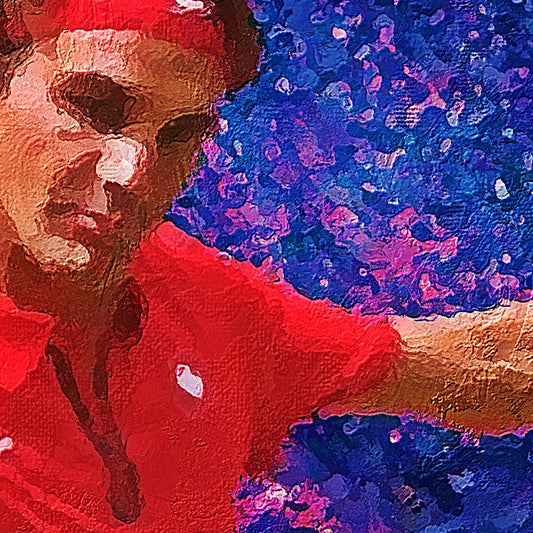 Limited Edition Roger Federer Portrait Oil Style Artwork Fine Art Print (Unframed) HALF PRICE OFFER