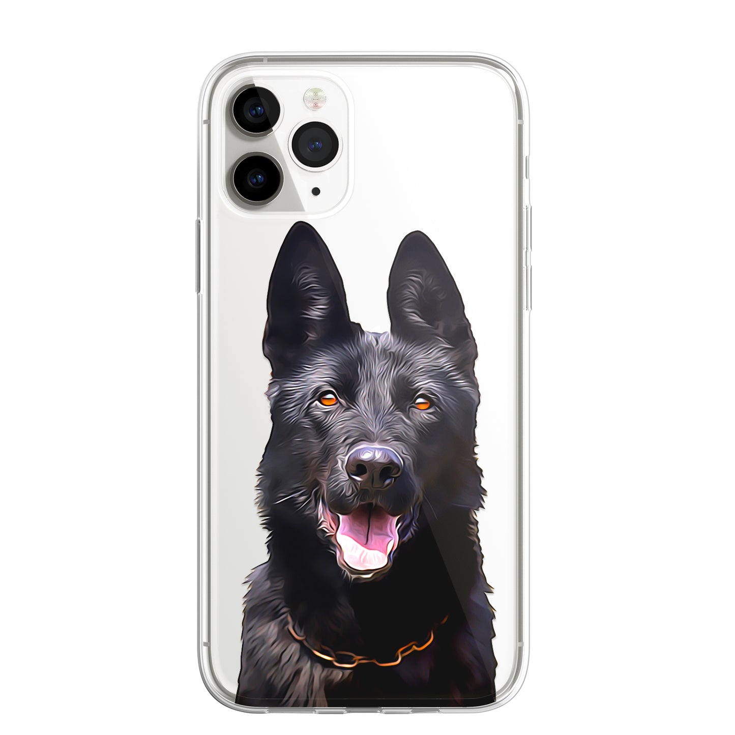 German Shepherd Alsatian Dog Phone Case Art CLEAR Cover Case for iPhone 14 13 12