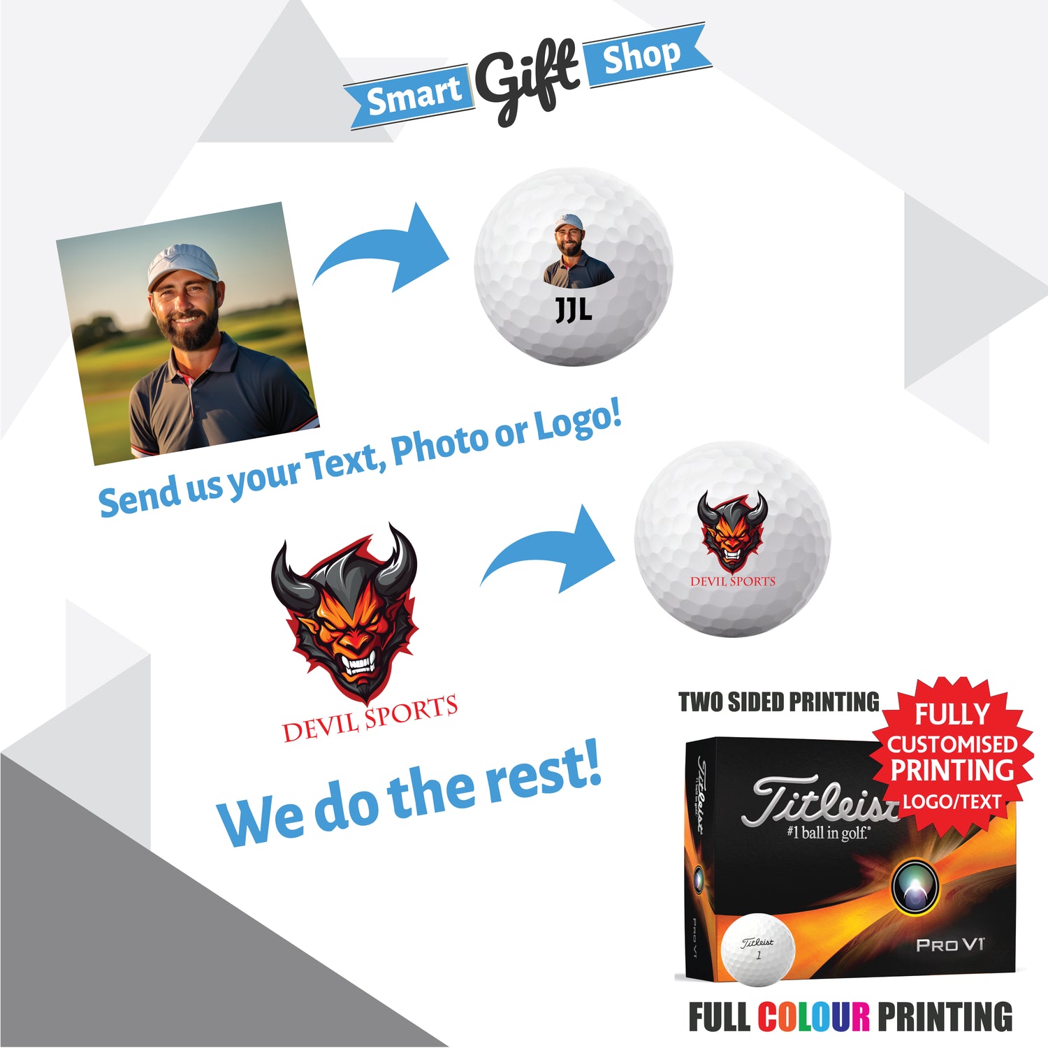 Personalised Golf Balls – Customise with Logos & Text: Perfect for Birthdays, Weddings, Gifts & Events