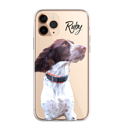 PET Painting Portrait Dog Cat Personalised Phone Cover Case for iPhone 14 13 12+
