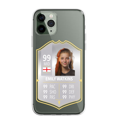 Personalised Phone Case Cover FIFA Card Style Football Gift TOTS Ultimate Team EA FC 24 Custom for iPhone 14 13 Pro Max Mini Plus
