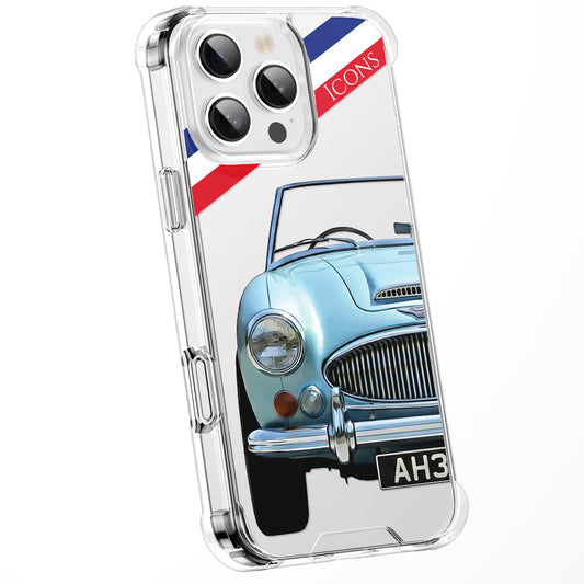 Personalised British Car Watercolour Phone Case for iPhone 16 15 14 13 | Classic Car Art Clear Cover