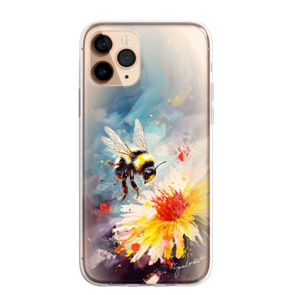 British Woodland Farm Animals Phone Case Palette Knife Art CLEAR Cover Case for iPhone 15 14 13 12 Pro +