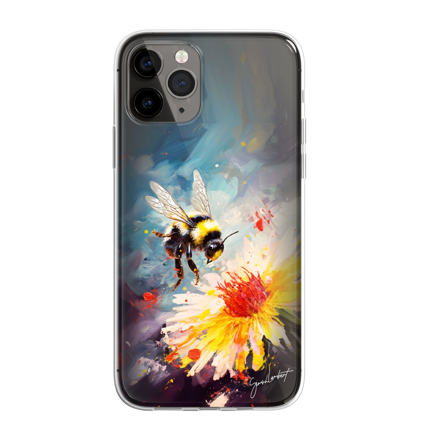 British Woodland Farm Animals Phone Case Palette Knife Art CLEAR Cover Case for iPhone 15 14 13 12 Pro +