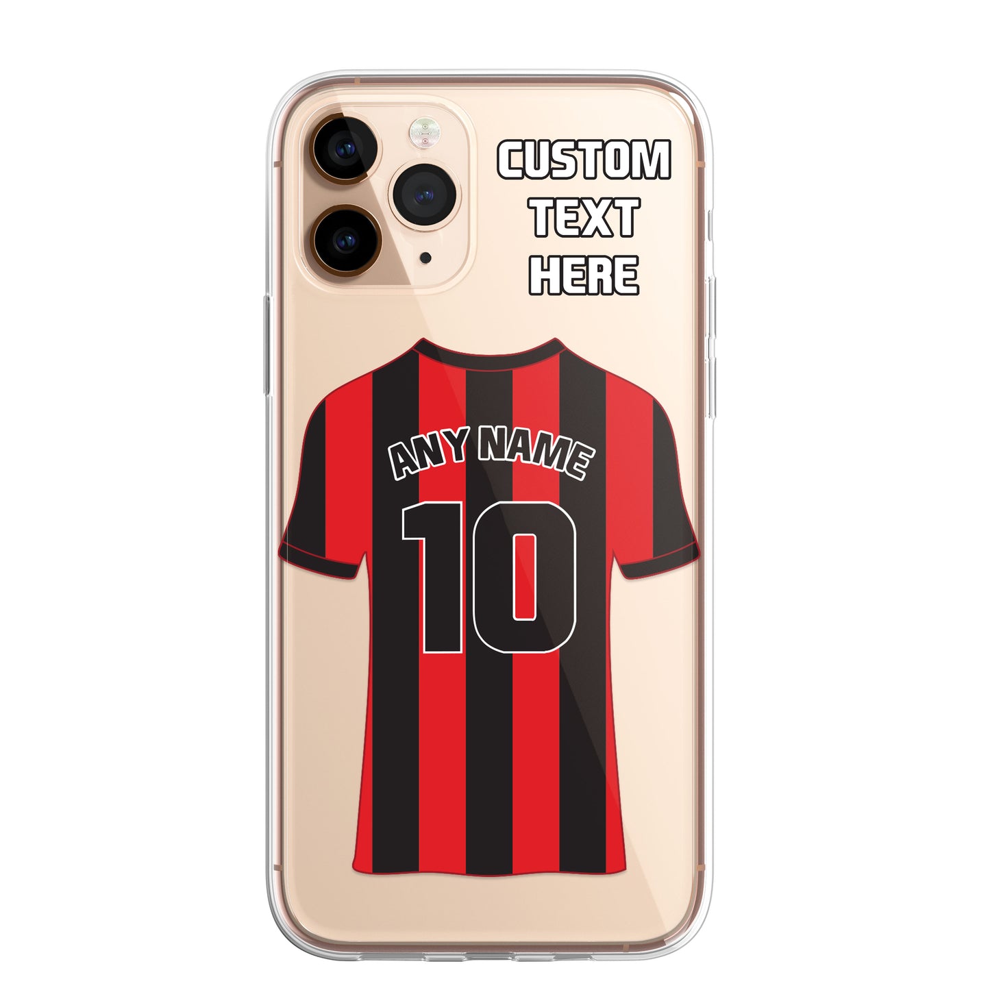 Personalised Phone Case Cover Football Premier Championship Team Shirt Style Custom for iPhone 16 15 14 13 12 11 Range