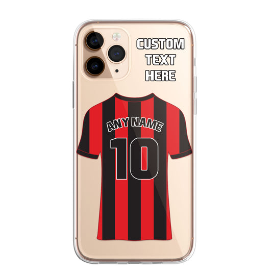 Personalised Phone Case Cover Football Premier Championship Team Shirt Style Custom for iPhone 16 15 14 13 12 11 Range