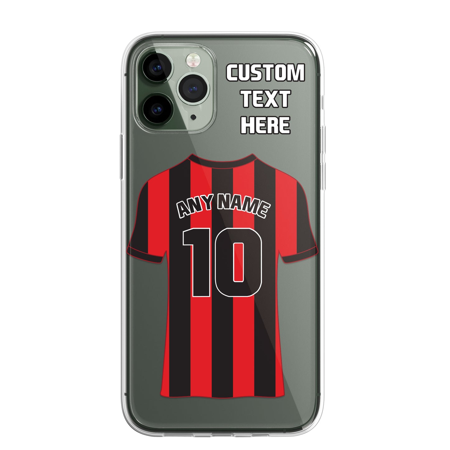 Personalised Phone Case Cover Football Premier Championship Team Shirt Style Custom for iPhone 16 15 14 13 12 11 Range