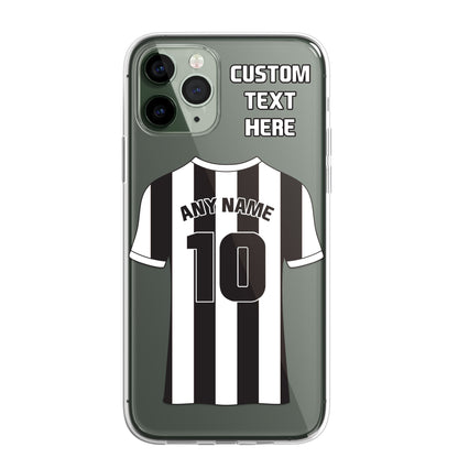 Personalised Phone Case Cover Football Premier Championship Team Shirt Style Custom for iPhone 16 15 14 13 12 11 Range