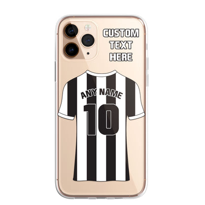 Personalised Phone Case Cover Football Premier Championship Team Shirt Style Custom for iPhone 16 15 14 13 12 11 Range
