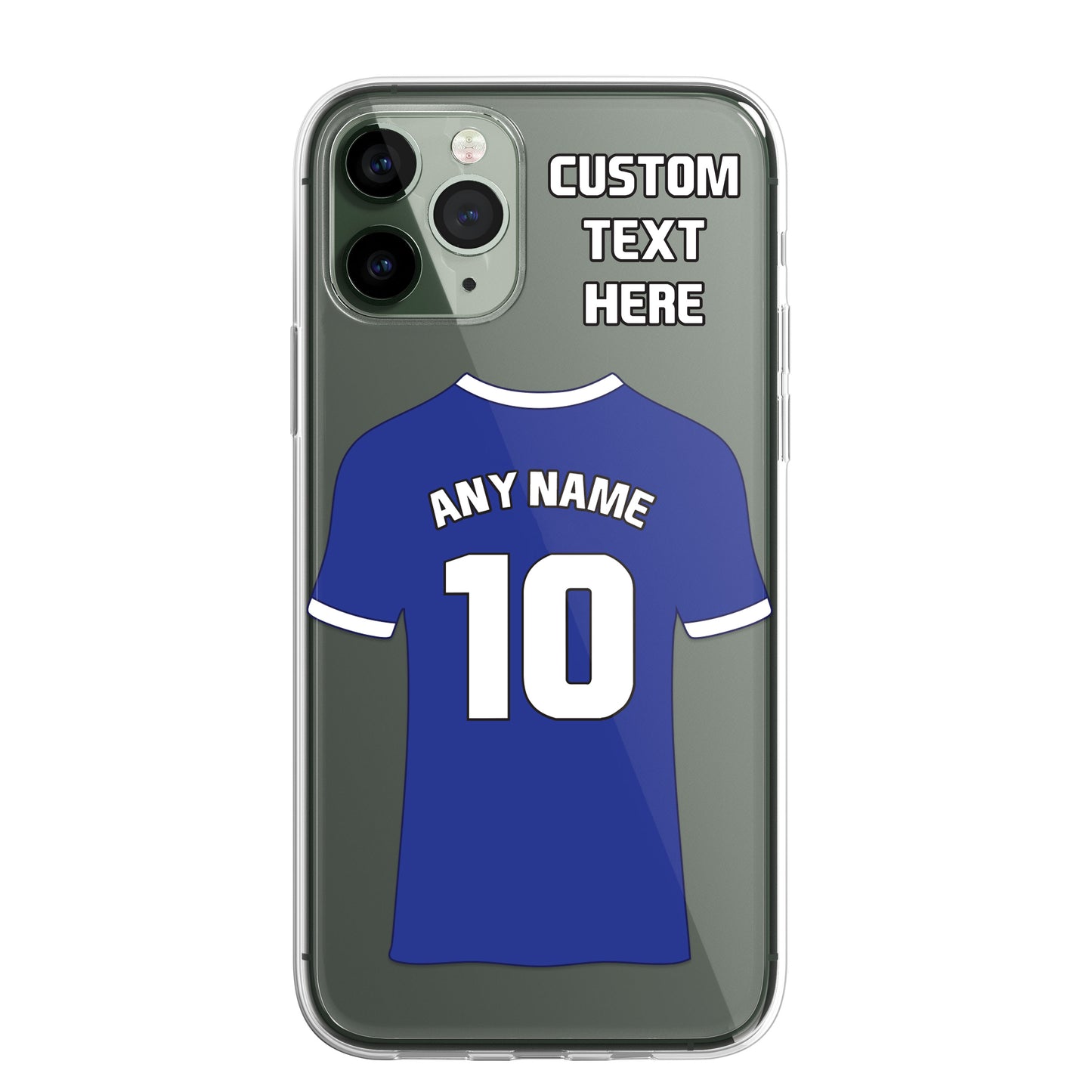 Personalised Phone Case Cover Football Premier Championship Team Shirt Style Custom for iPhone 16 15 14 13 12 11 Range