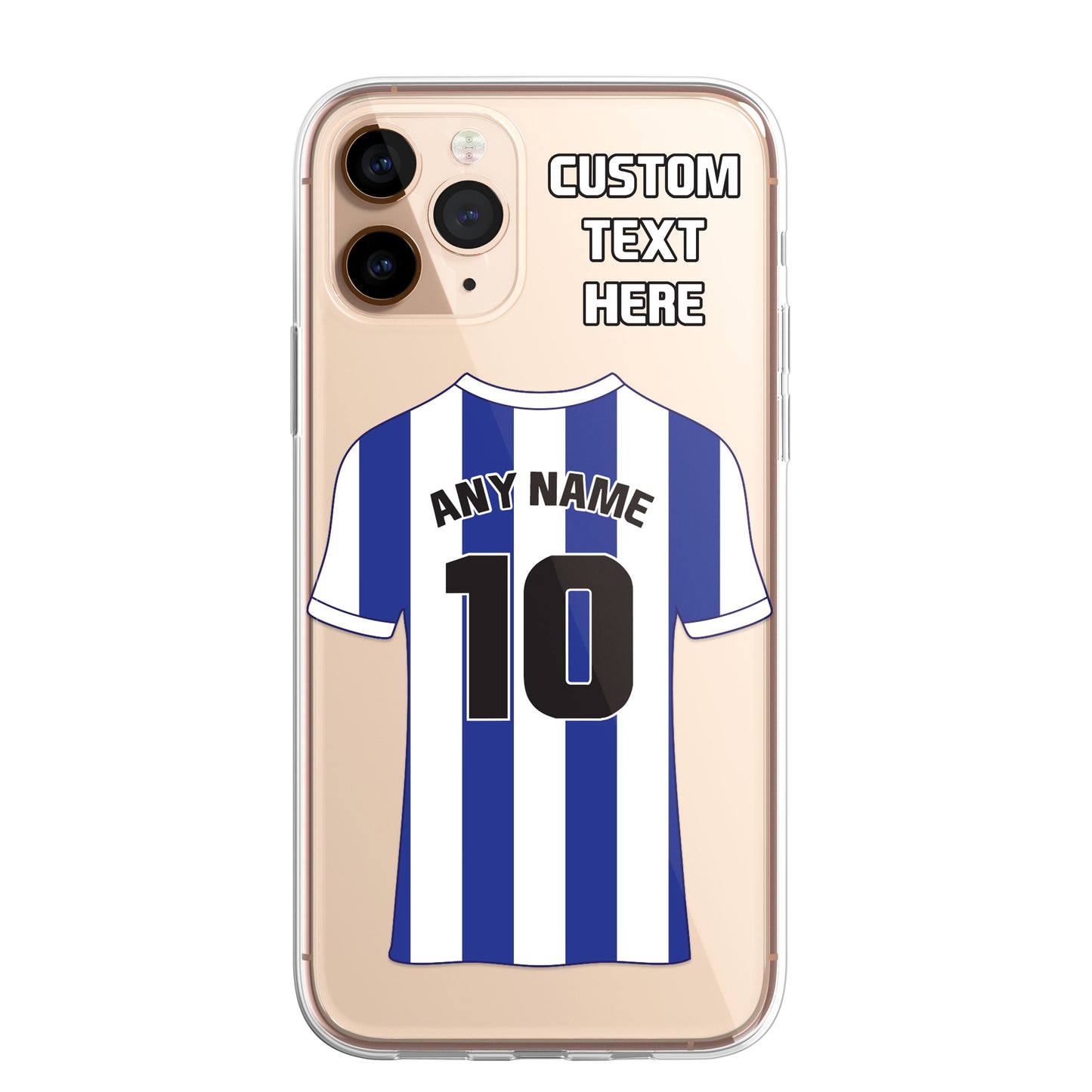 Personalised Phone Case Cover Football Premier Championship Team Shirt Style Custom for iPhone 16 15 14 13 12 11 Range