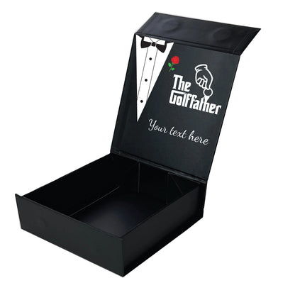 The Godfather Themed: Personalised Branded 9 Golf Ball Set in Customised Box - Golf Father Golfer's Gift, Father's Day, Wedding Favour, Birthday