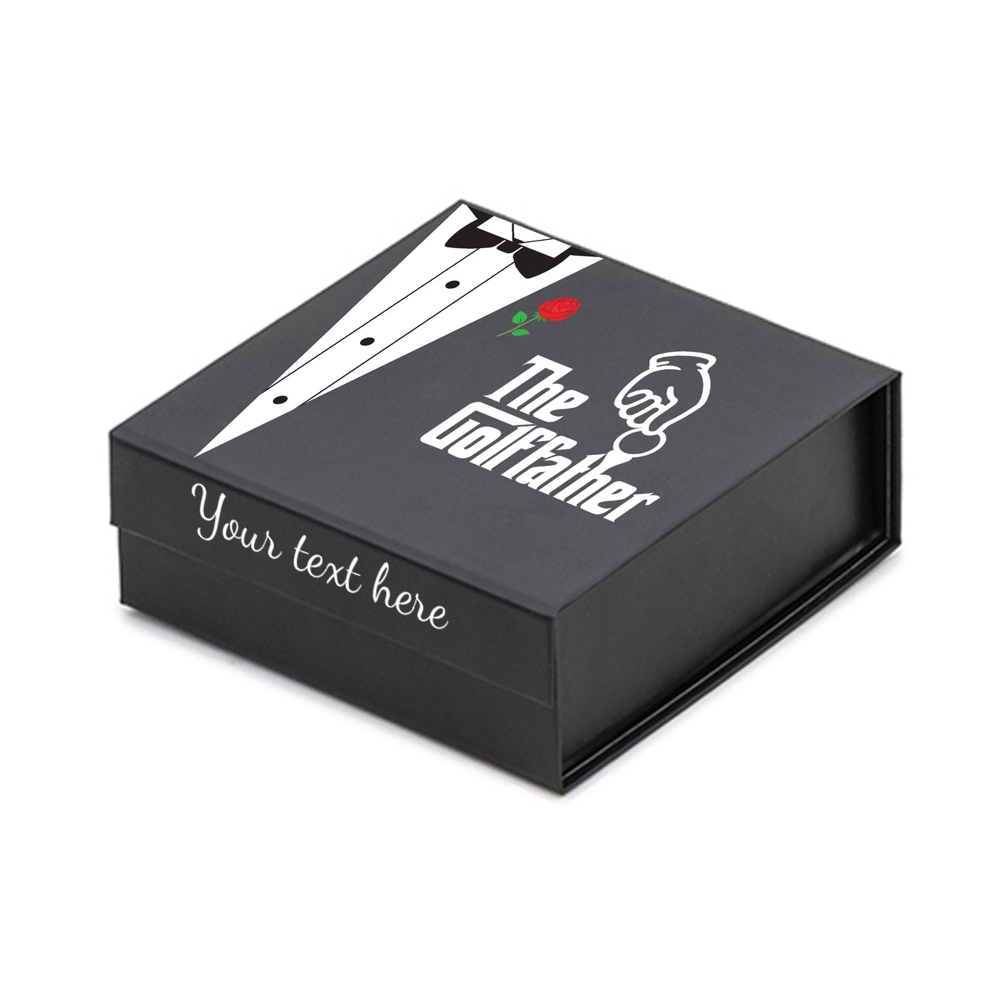 The Godfather Themed: Personalised Branded 9 Golf Ball Set in Customised Box - Golf Father Golfer's Gift, Father's Day, Wedding Favour, Birthday