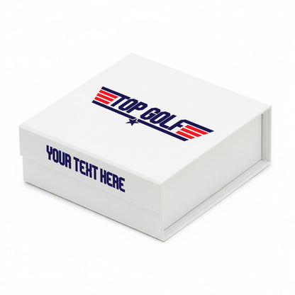 TOP GOLF: Personalised Branded 9 Golf Ball Set in Customised Box - Novelty Movie Themed Golfer's Gift, Father's Day, Retirement, Birthday