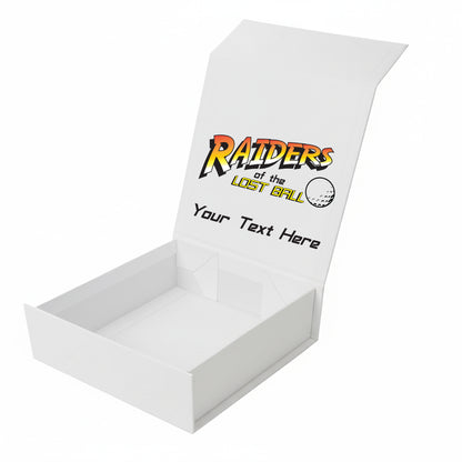 Indiana Jones: Personalised Branded 9 Golf Ball Set in Customised Box - Novelty Movie Themed Golfer's Gift, Father's Day, Retirement, Birthday