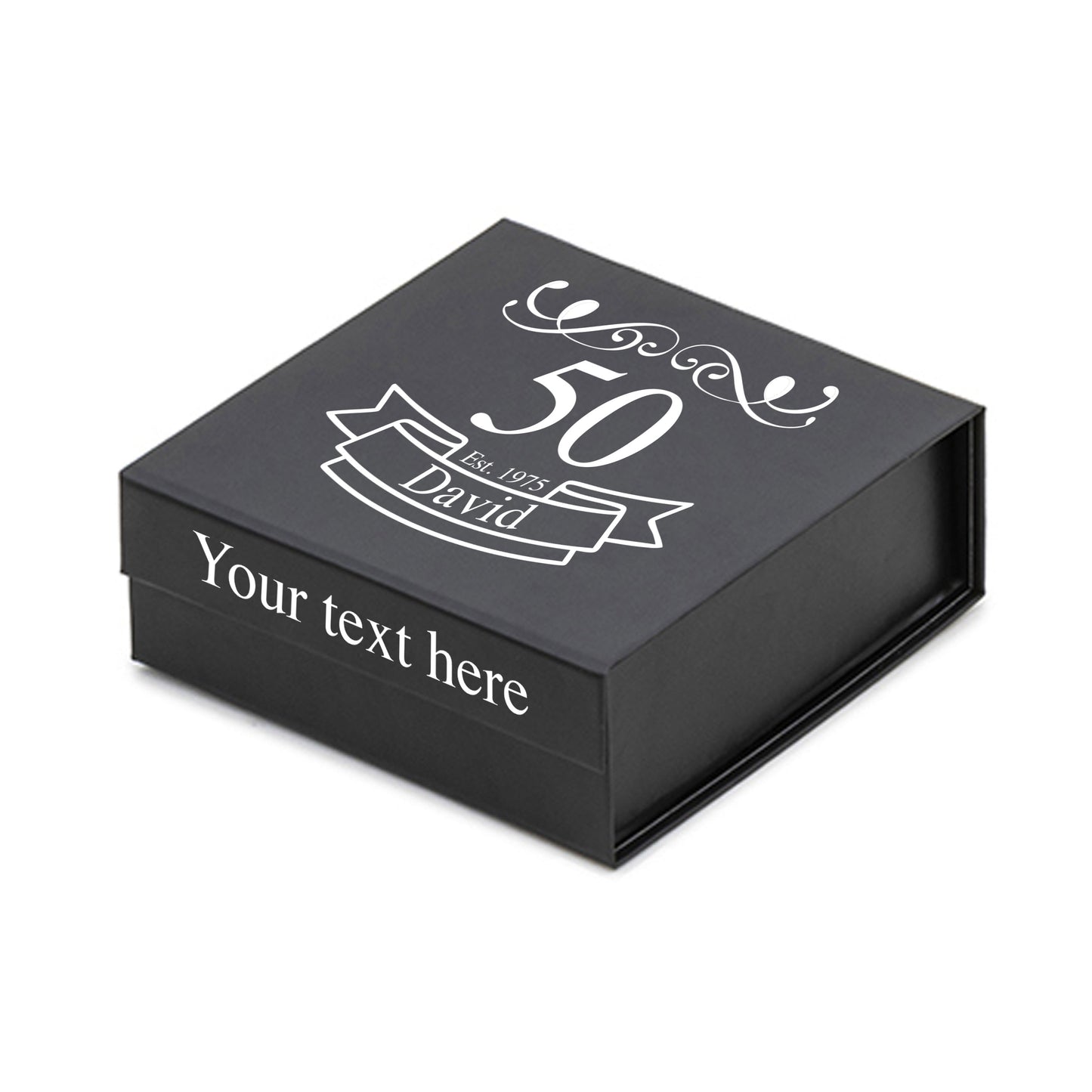 Happy Birthday Personalised Branded 9 Golf Ball Set in Customised Box - Golfer's Gift, Father's Day, Wedding Favour, Birthday