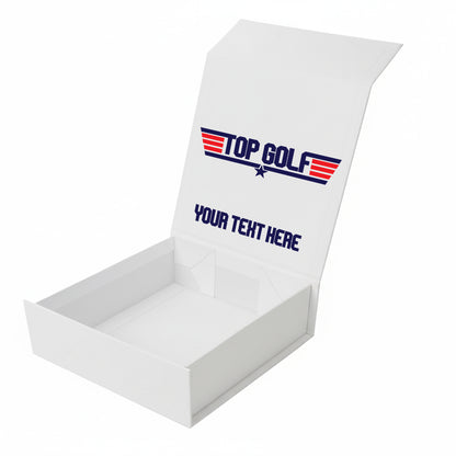 TOP GOLF: Personalised Branded 9 Golf Ball Set in Customised Box - Novelty Movie Themed Golfer's Gift, Father's Day, Retirement, Birthday