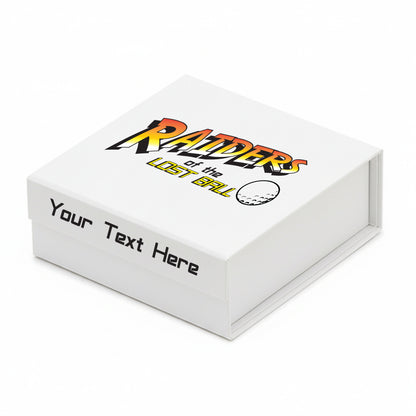Indiana Jones: Personalised Branded 9 Golf Ball Set in Customised Box - Novelty Movie Themed Golfer's Gift, Father's Day, Retirement, Birthday