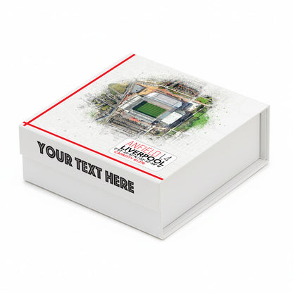 Personalised Branded 9 Golf Ball Set in Football Stadium Customised Box - Soccer Themed Golfer's Gift, Father's Day, Retirement, Birthday