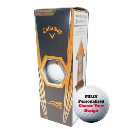 Personalised Branded 3 Golf Ball Sleeve - Golfer's Gift, Father's Day, Wedding Favour, Birthday, Valentines, Pet Photo Text Logo