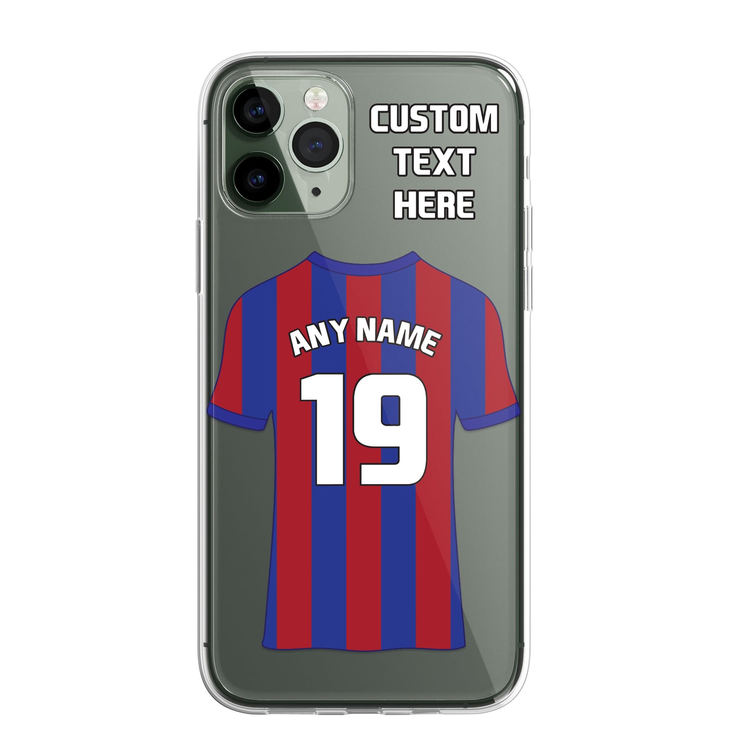 Personalised Phone Case Cover Football Premier Championship Team Shirt Style Custom for iPhone 16 15 14 13 12 11 Range