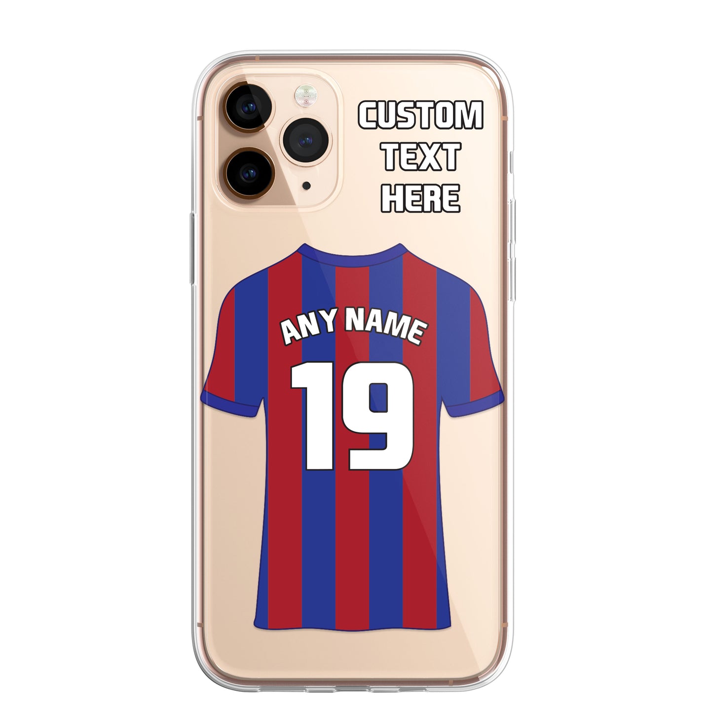 Personalised Phone Case Cover Football Premier Championship Team Shirt Style Custom for iPhone 16 15 14 13 12 11 Range