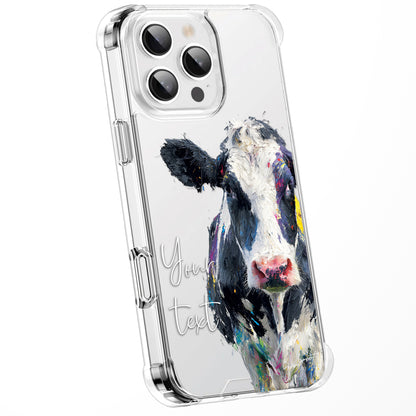 Animal Wildlife WaterColour Personalised Phone Case Splatter Painting Limited Edition Artwork CLEAR Cover Case, Exclusive Art for iPhone 16 15 14 13 12 11 Ranges - CUSTOMISE ONLINE