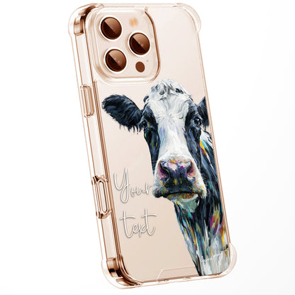 Animal Wildlife WaterColour Personalised Phone Case Splatter Painting Limited Edition Artwork CLEAR Cover Case, Exclusive Art for iPhone 16 15 14 13 12 11 Ranges - CUSTOMISE ONLINE
