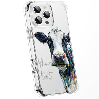 Animal Wildlife WaterColour Personalised Phone Case Splatter Painting Limited Edition Artwork CLEAR Cover Case, Exclusive Art for iPhone 16 15 14 13 12 11 Ranges - CUSTOMISE ONLINE