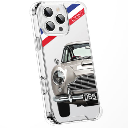 Personalised British Car Watercolour Phone Case for iPhone 16 15 14 13 | Classic Car Art Clear Cover