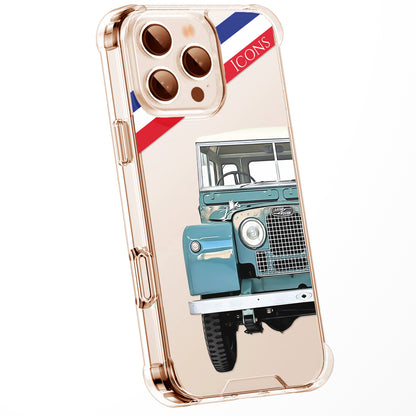 Personalised British Car Watercolour Phone Case for iPhone 16 15 14 13 | Classic Car Art Clear Cover