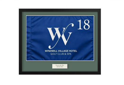 Personalised Golf Club Flag - The Windmill Village Golf Course