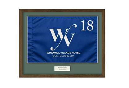 Personalised Golf Club Flag - The Windmill Village Golf Course