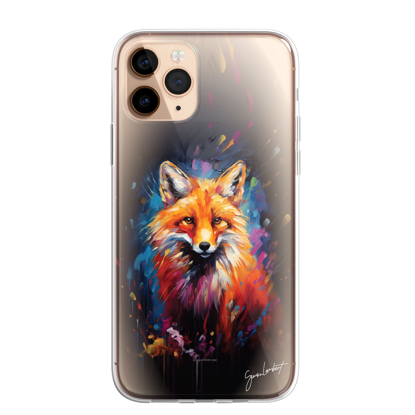 British Woodland Farm Animals Phone Case Palette Knife Art CLEAR Cover Case for iPhone 15 14 13 12 Pro +