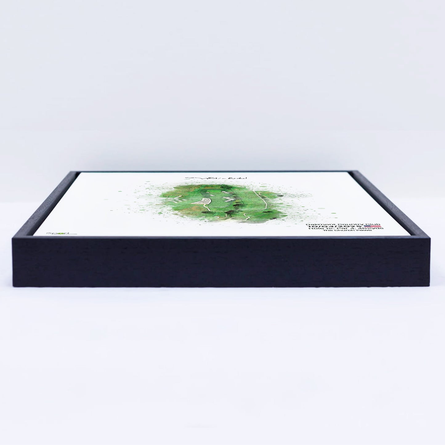 Personalised Golf Art Print, Custom Aerial Golf Course Map Layout - ANY HOLE Worldwide, Bespoke Text, Hole in One Gift Keepsake, Men Women, Father's Day, Birthday, Retirement