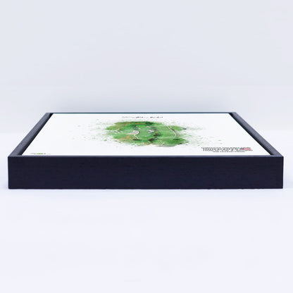 Personalised Golf Art Print, Custom Aerial Golf Course Map Layout - ANY HOLE Worldwide, Bespoke Text, Hole in One Gift Keepsake, Men Women, Father's Day, Birthday, Retirement