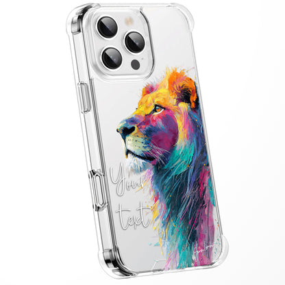 Animal Wildlife WaterColour Personalised Phone Case Splatter Painting Limited Edition Artwork CLEAR Cover Case, Exclusive Art for iPhone 16 15 14 13 12 11 Ranges - CUSTOMISE ONLINE