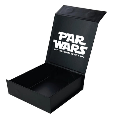 Star Wars Themed: Personalised Branded 9 Golf Ball Set in Customised Box - Par Wars Golfer's Gift, Father's Day, Wedding Favour, Birthday