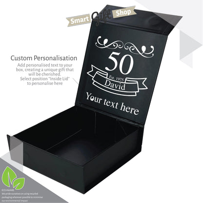 Happy Birthday Personalised Branded 9 Golf Ball Set in Customised Box - Golfer's Gift, Father's Day, Wedding Favour, Birthday