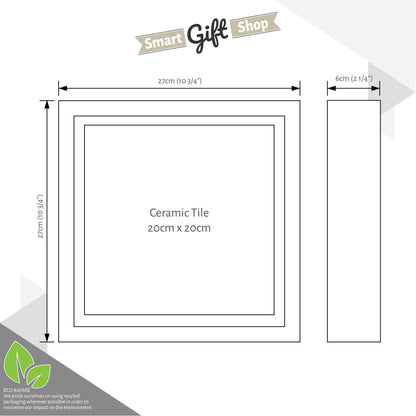 Framed Ceramic Tile Art: Personalised Football Stadium Art Print, Custom Aerial Map - ANY STADIUM Worldwide, Bespoke Text, Football Gift Keepsake