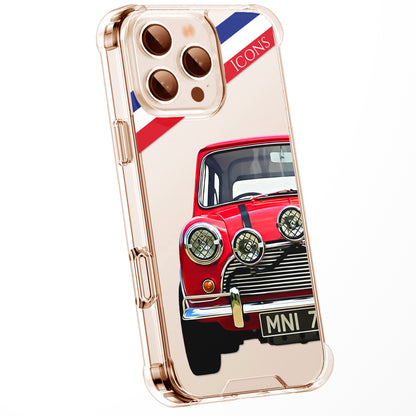 Personalised British Car Watercolour Phone Case for iPhone 16 15 14 13 | Classic Car Art Clear Cover