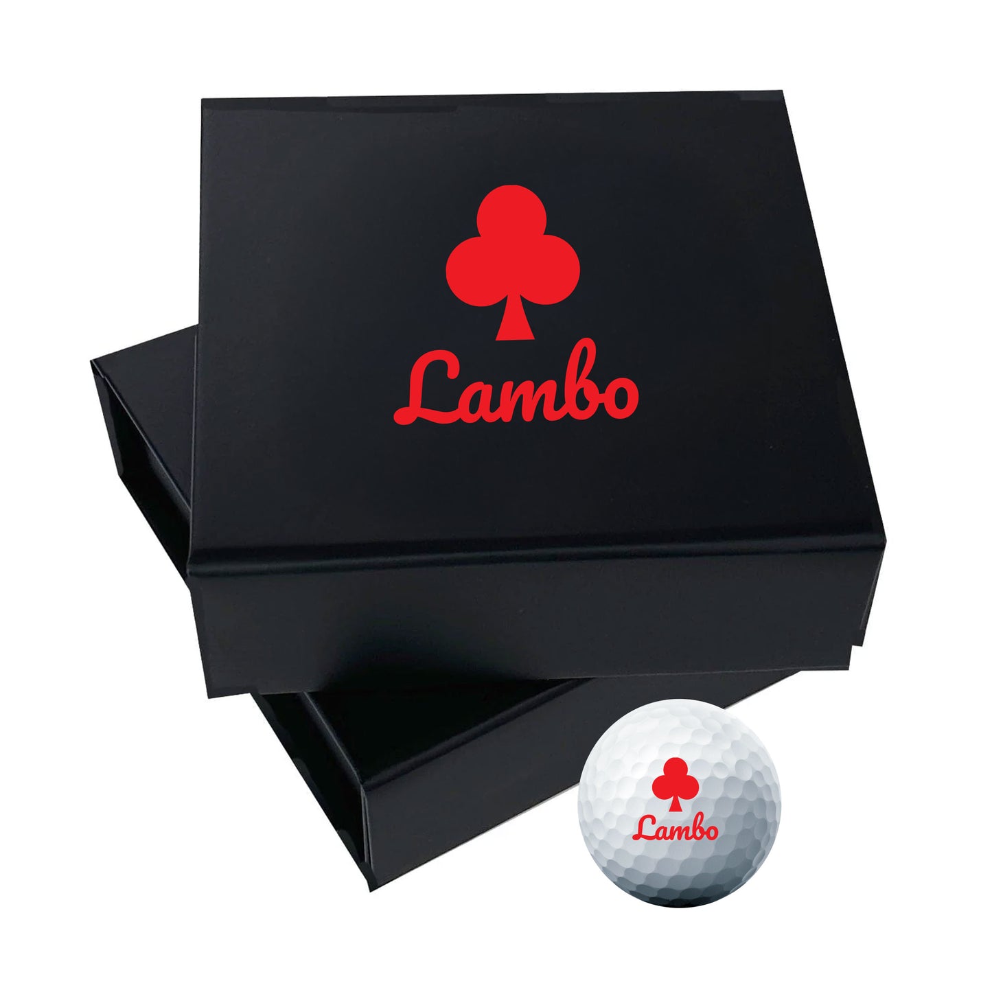 Personalised Branded 9 Golf Ball Set in Customised Box - Golfer's Gift, Father's Day, Wedding Favour, Birthday, Valentines, Pet Photo Text Logo