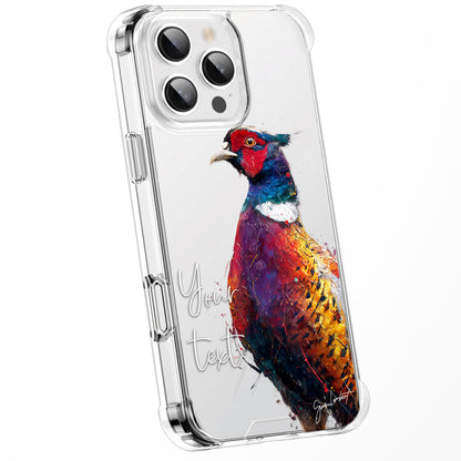 Animal Wildlife WaterColour Personalised Phone Case Splatter Painting Limited Edition Artwork CLEAR Cover Case, Exclusive Art for iPhone 16 15 14 13 12 11 Ranges - CUSTOMISE ONLINE