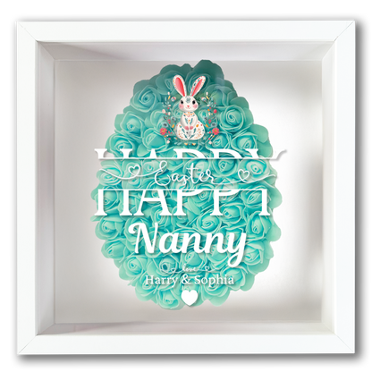 Personalised Framed Flower Floral Heart Easter Custom Keepsake Unique Gift Shadow Box Frame