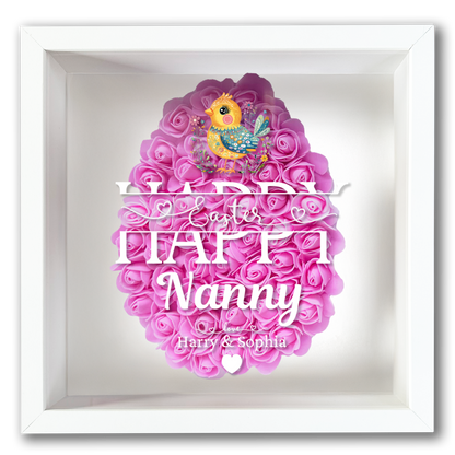 Personalised Framed Flower Floral Heart Easter Custom Keepsake Unique Gift Shadow Box Frame