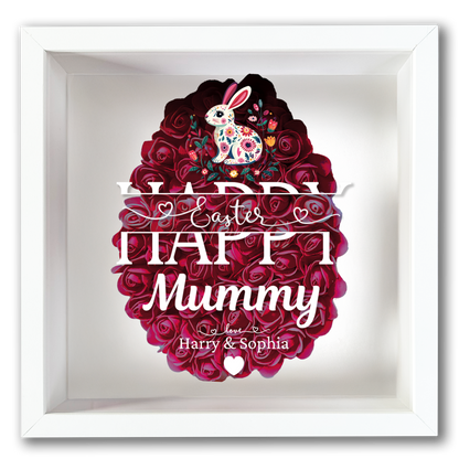 Personalised Framed Flower Floral Heart Easter Custom Keepsake Unique Gift Shadow Box Frame