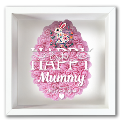 Personalised Framed Flower Floral Heart Easter Custom Keepsake Unique Gift Shadow Box Frame