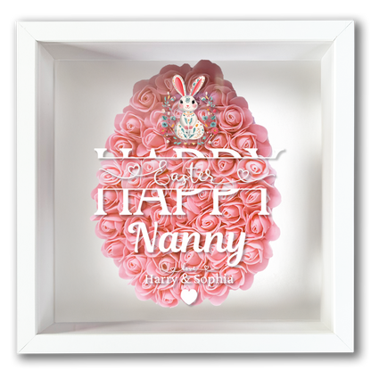 Personalised Framed Flower Floral Heart Easter Custom Keepsake Unique Gift Shadow Box Frame