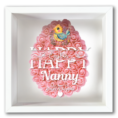 Personalised Framed Flower Floral Heart Easter Custom Keepsake Unique Gift Shadow Box Frame