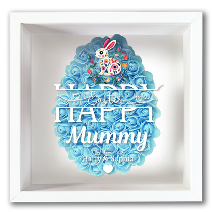 Personalised Framed Flower Floral Heart Easter Custom Keepsake Unique Gift Shadow Box Frame